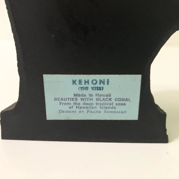 Vtg Frank Schirman Hula Girl Lei Boy Kehoni The Kiss Hawaii 6  Inch Tall Figure - Picture 15 of 16